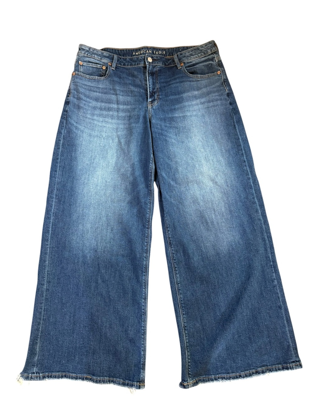 American Eagle Low-Rise Baggy Wide Leg Jeans. Size 16